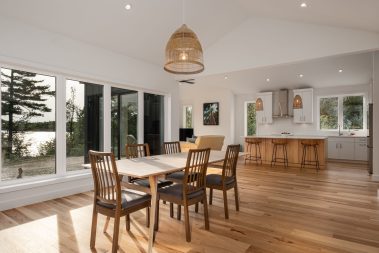 family room - Photo from our custom home built project - Loughborough Lake New Home Build in South Frontenac, Ontario