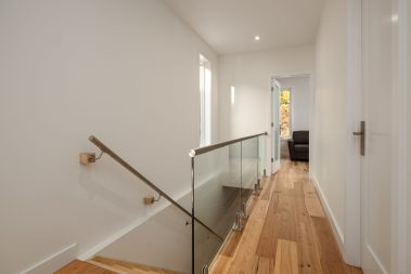 staircase - Photo from our custom home built project - Loughborough Lake New Home Build in South Frontenac, Ontario
