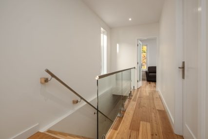 staircase - Photo from our custom home built project - Loughborough Lake New Home Build in South Frontenac, Ontario