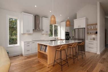 family room - Photo from our custom home built project - Loughborough Lake New Home Build in South Frontenac, Ontario
