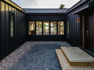 close-up view - Photo from our custom home built project - Loughborough Lake New Home Build in South Frontenac, Ontario