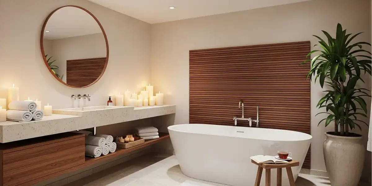 spa-style-bathroom-1 A luxury bathroom that looks like a spa