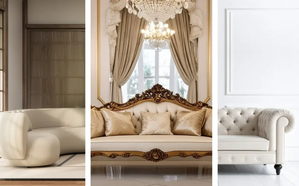 Modern, traditional, and transitional home interior.